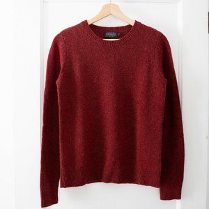 Pendleton Shetland Washable Wool Crewneck Sweater - Size S - Dark Red - NWOT